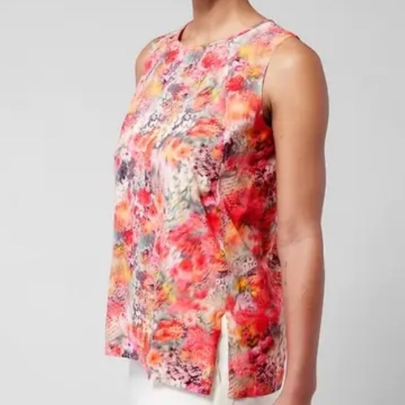 Athleta Zephyr Refined Tank, Renewed Bloom Spring Pink, Size S NWT #798902 - Picture 1 of 14
